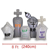 Halloween Inflatable Tombstone Decoration - 2.4 m - Polyester