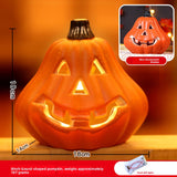 Halloween Light-Up Pumpkin Lantern - Plastic
