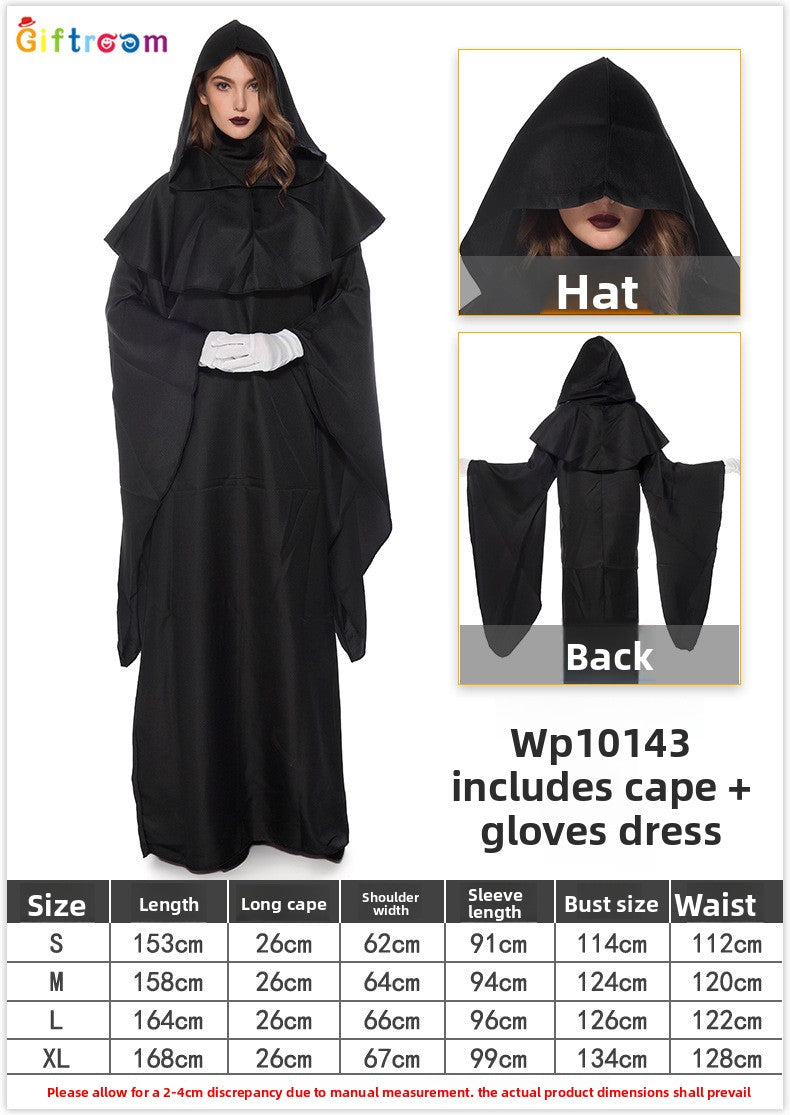 Halloween Witch Costume Dress - Cotton