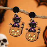 Cartoon Halloween Earrings Set