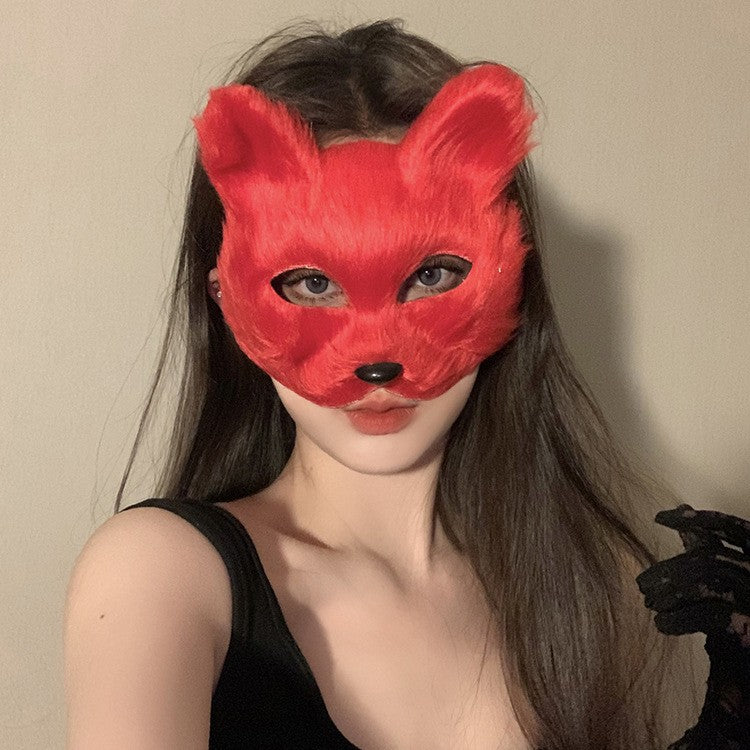 Halloween Anime Half-Face Mask - Plastic