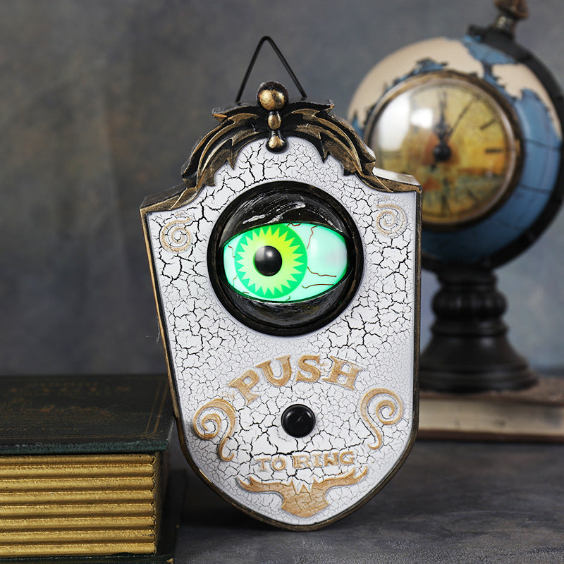 Halloween Light-Up Eyeball Doorbell with Sound - PVC