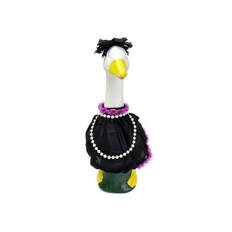 Halloween Porch Goose Costume - Black and Purple - Cloth