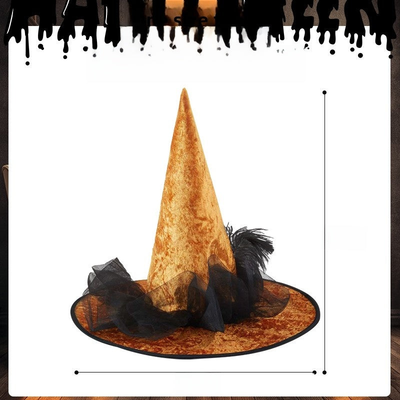 Halloween Witch Costume Hat - Polyester
