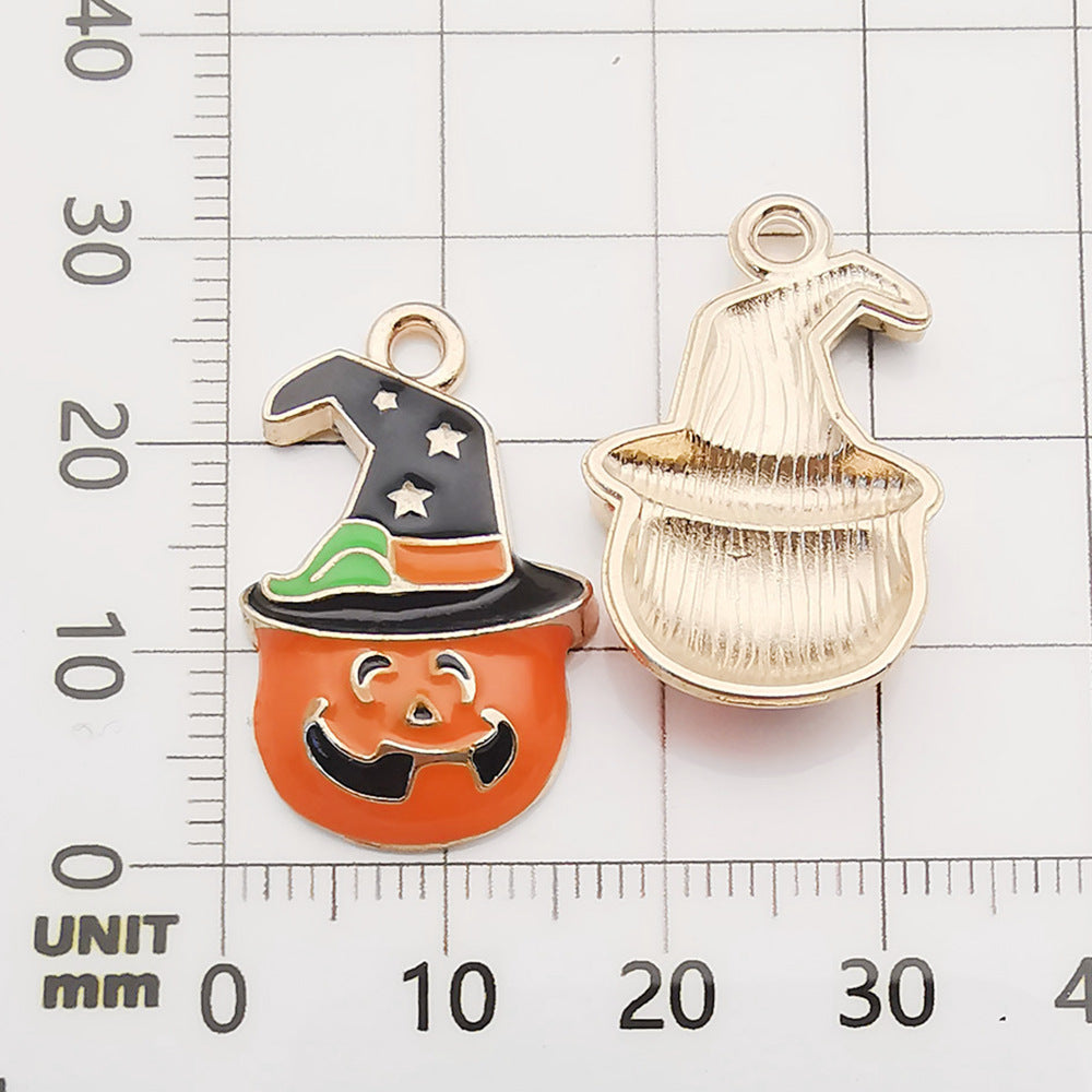 Halloween Enamel Jewelry Pendants - Alloy DIY Charms