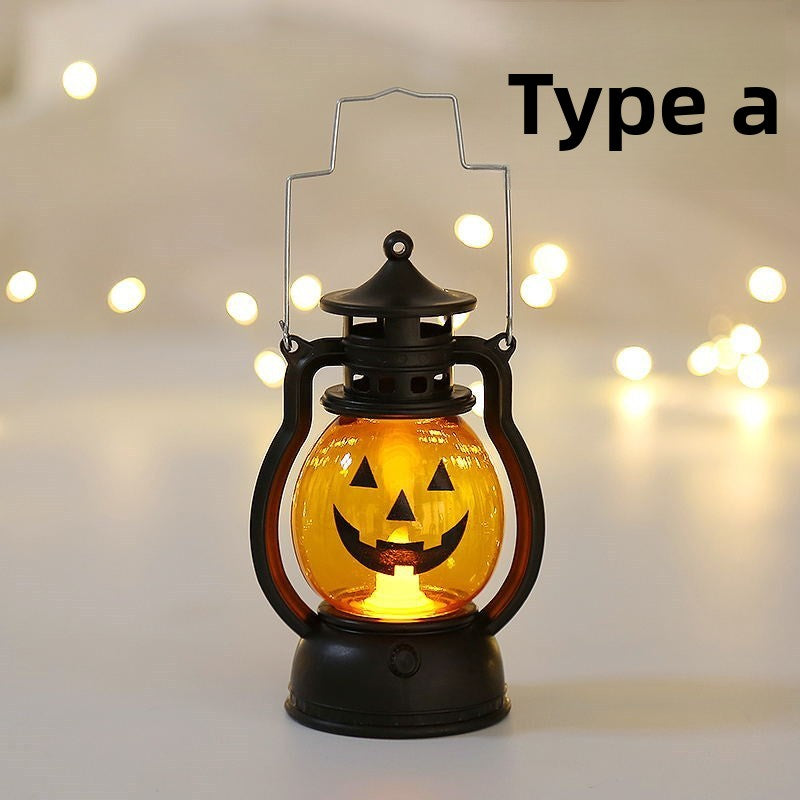Halloween Handheld Pumpkin Lantern - Plastic