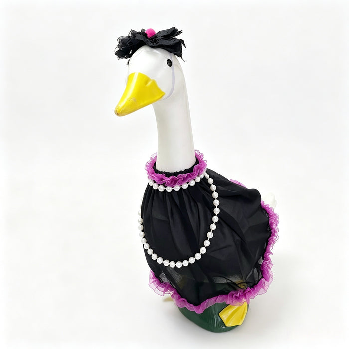 Halloween Porch Goose Costume - Black and Purple - Cloth