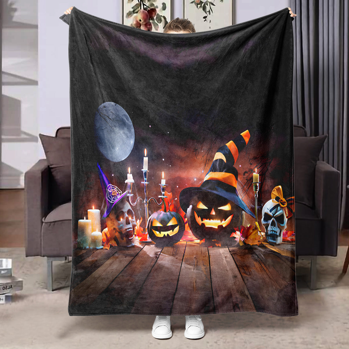 Halloween Printed Flannel Blanket