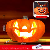 Halloween Light-Up Pumpkin Lantern - Plastic