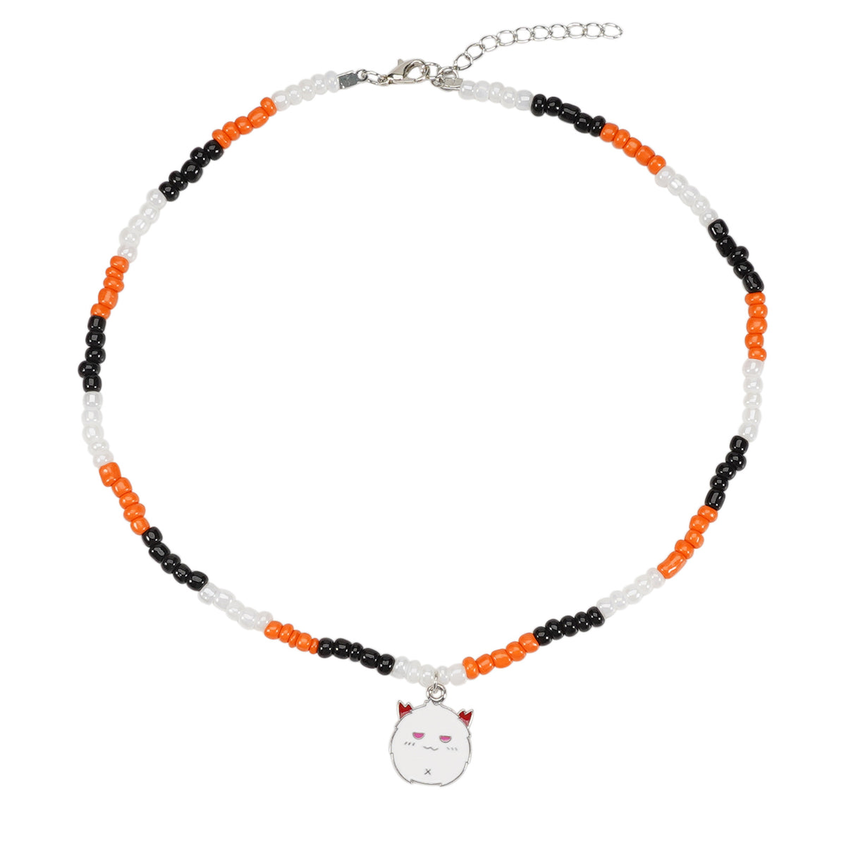 Handmade Halloween Ghost Pumpkin Pendant Necklace