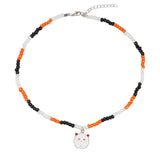 Handmade Halloween Ghost Pumpkin Pendant Necklace