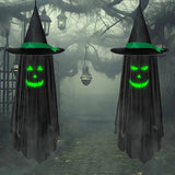 Halloween Glow-in-the-Dark Hanging Ghost Decoration - Cloth