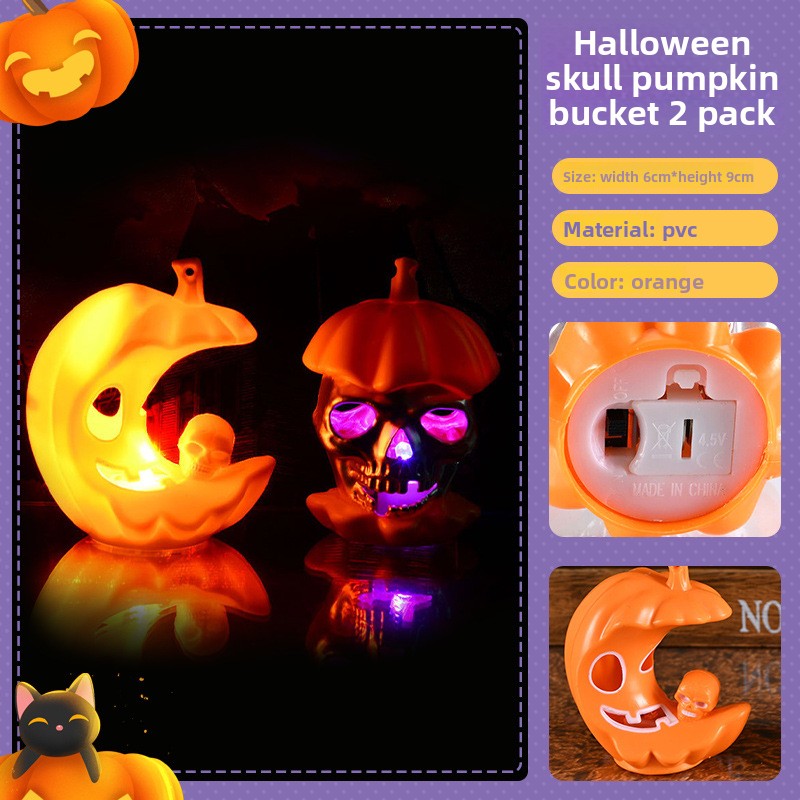 Halloween LED Pumpkin Decorations - Plastic