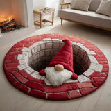 Halloween and Christmas Round Rug
