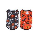 Halloween Pet Vest Pumpkin Print - Polyester