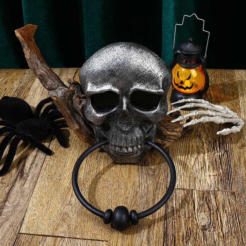Halloween Pumpkin and Skull Doorbell with Lights and Sound - Plastic