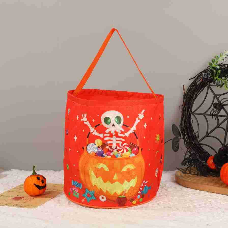 Halloween Pumpkin Candy Tote Bag - Non-woven fabric