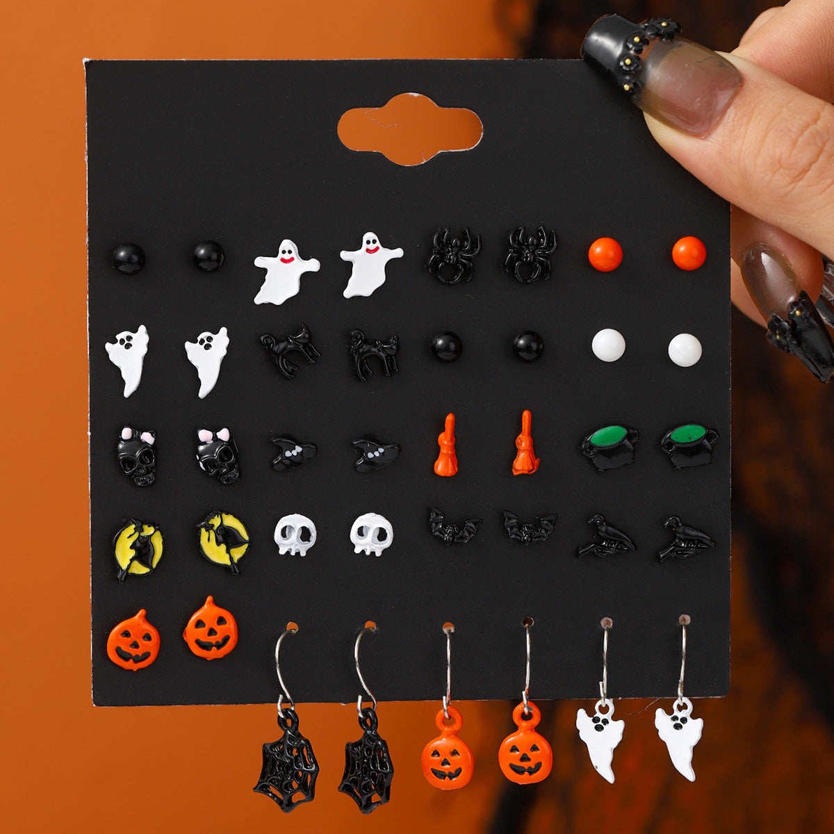 Cartoon Halloween Earrings Set