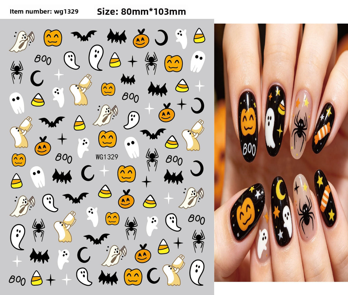 Halloween Nail Stickers - Vinyl
