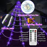 Halloween Light-Up Spider Web Decoration - Plastic