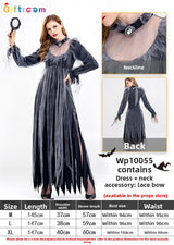 Halloween Witch Costume Dress - Cotton
