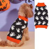 Halloween Pumpkin Knit Pet Sweater - Acrylic