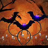 Halloween Glowing Bat Headbands - Cloth