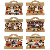 Halloween Pumpkin and Skull Bracelet