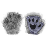 Halloween Plush Animal Cosplay Mask, Gloves and Tail Accessories