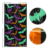 Halloween Foil Fringe Party Curtain - Plastic