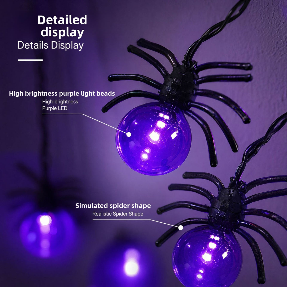 Halloween LED Spider Decoration