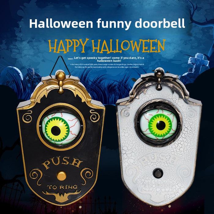 Halloween One-Eyed Doorbell Decoration with Sound - Plastic