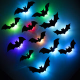 Halloween 3D LED Bat and Spider Wall Decorations