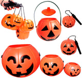 Halloween Pumpkin Candy Bucket - Plastic