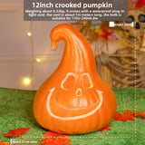 LED Halloween Pumpkin Lantern with Multiple Designs - Plastic