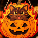 Halloween Wooden Hanging Door Sign