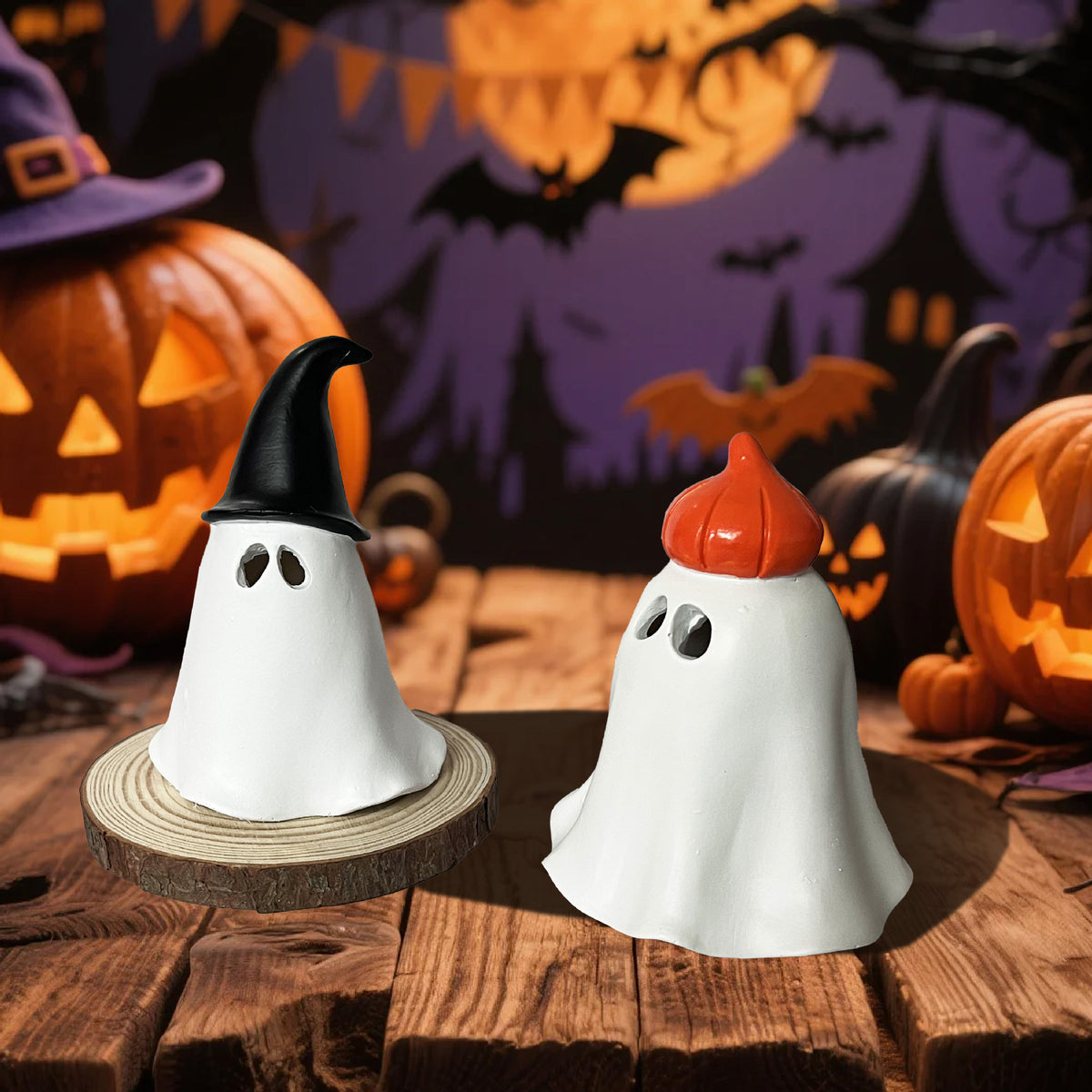 Halloween Ghost Ornament - Resin