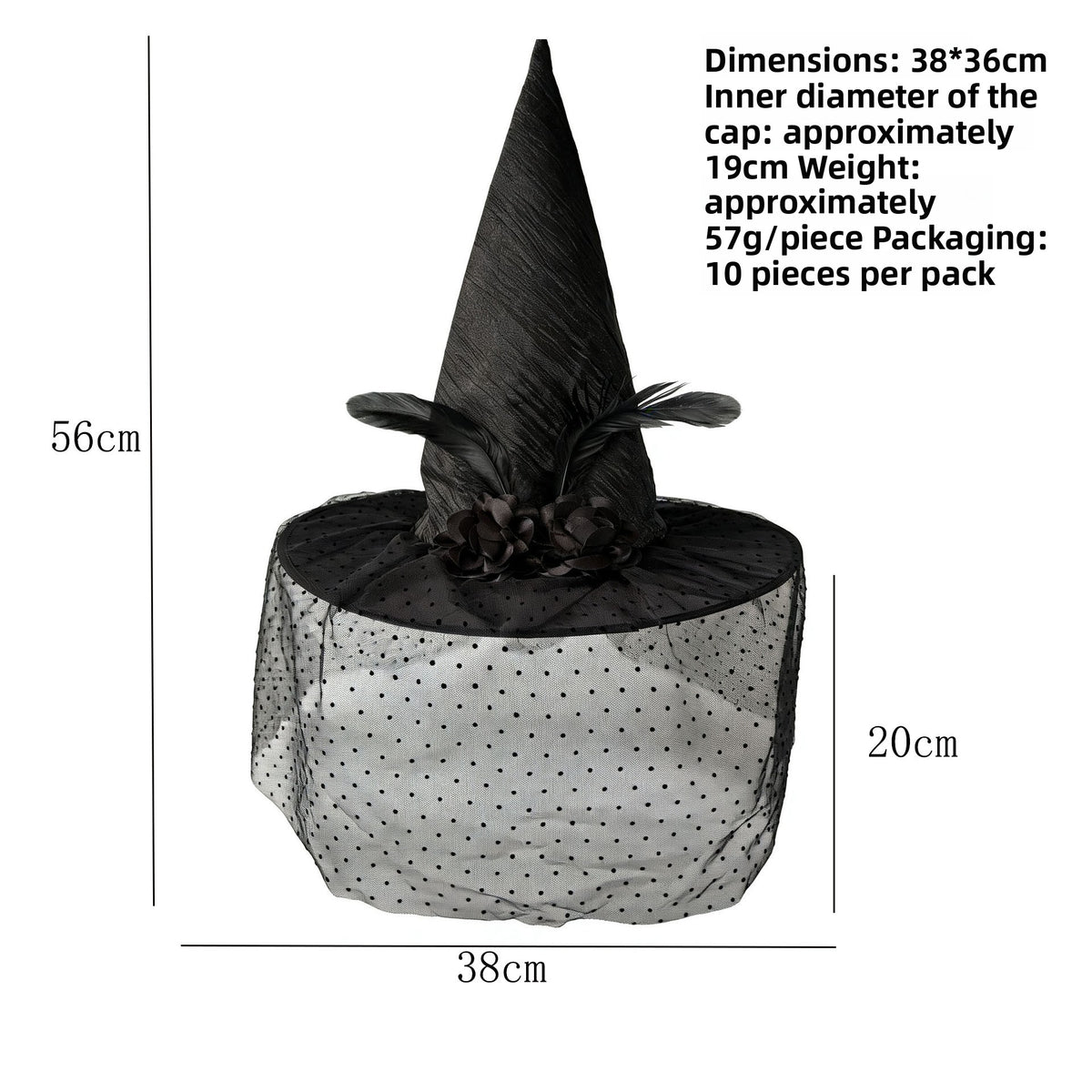 Halloween Witch Hat Costume Accessory