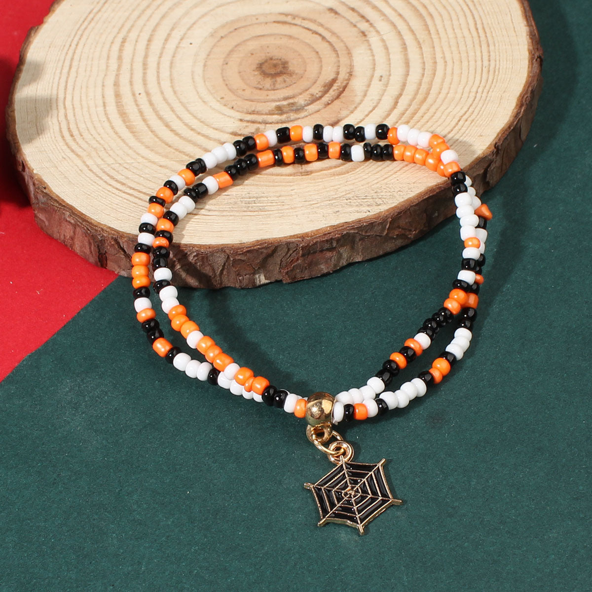 Halloween Beaded Bracelets - Pumpkin, Bat and Ghost Designs