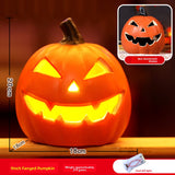 Halloween Light-Up Pumpkin Lantern - Plastic