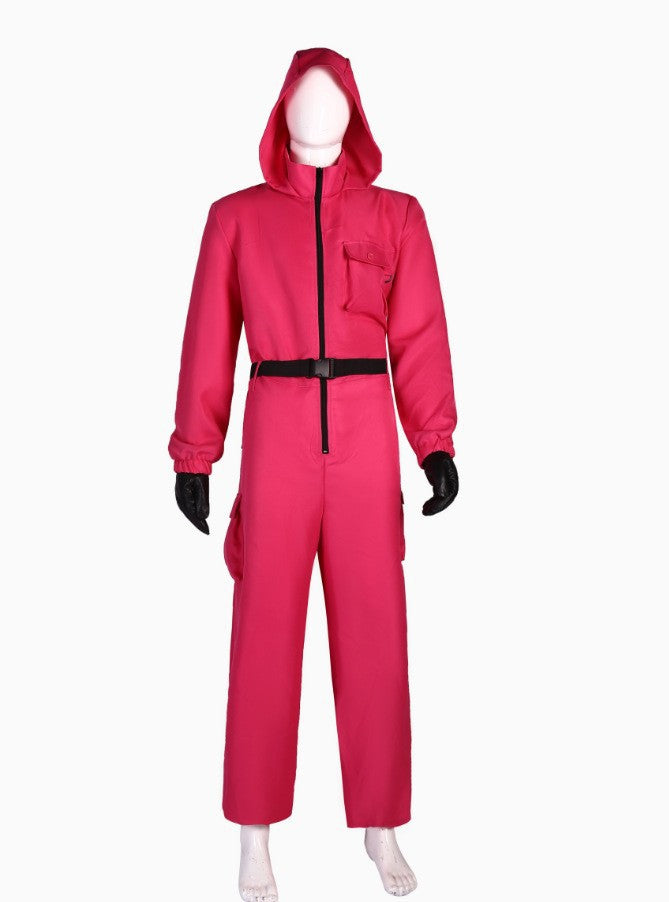 Halloween Hooded Jumpsuit Costume and Accessories