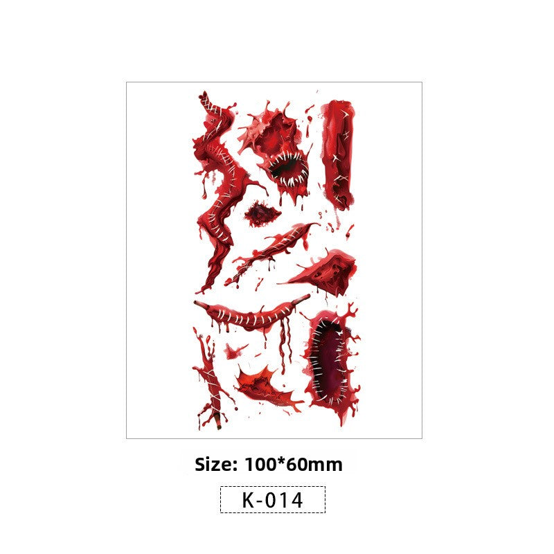 Halloween Scar Tattoo Stickers
