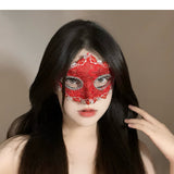 Halloween Anime Half-Face Mask - Plastic