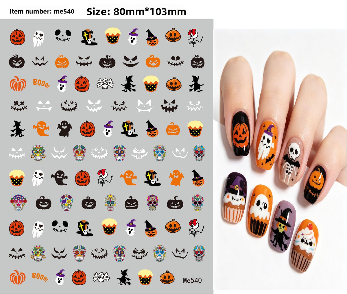 Halloween Nail Stickers - Vinyl