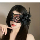 Halloween Anime Half-Face Mask - Plastic