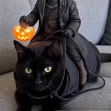 Halloween Cat with Pumpkin Rider Ornament