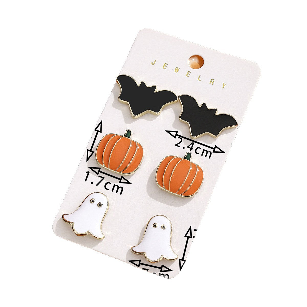Halloween Cartoon Earrings Set