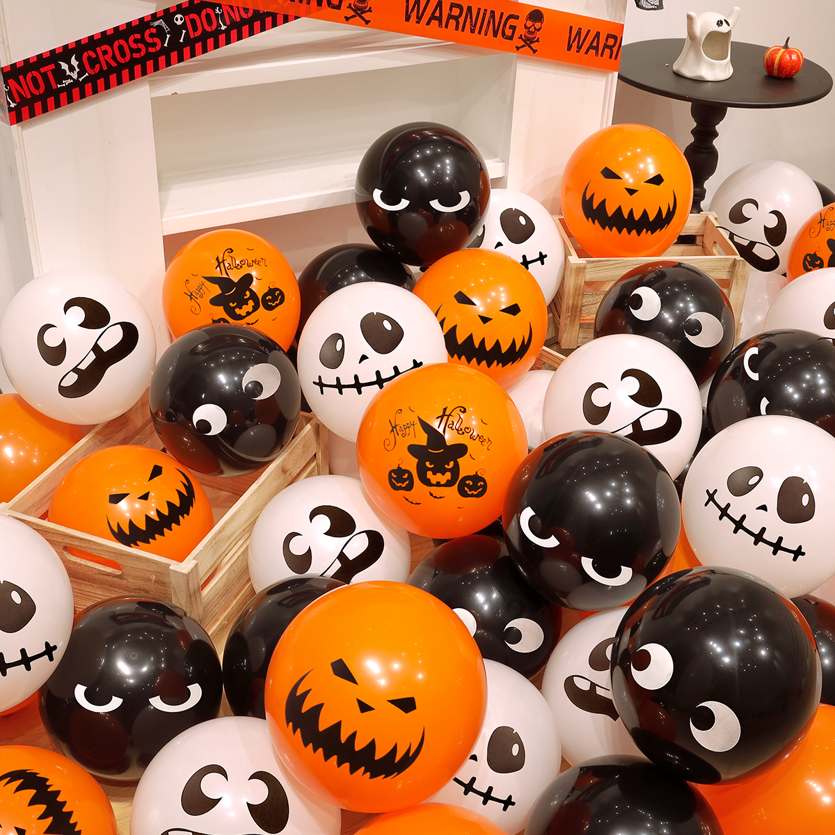 Halloween Latex Balloons Pumpkin Ghost Skull Party Decoration