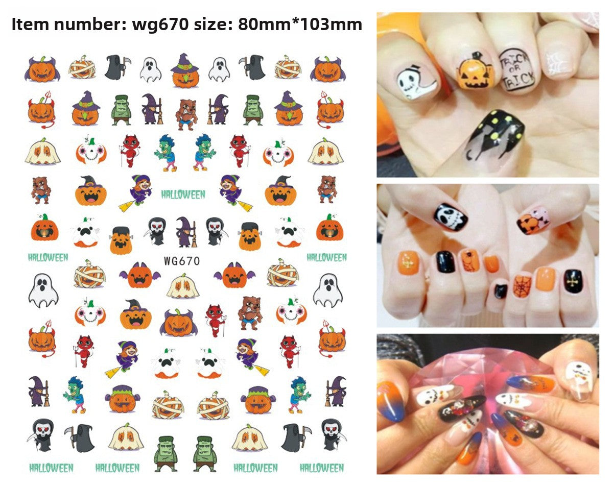 Halloween Nail Stickers - Vinyl