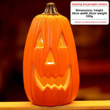 Halloween Light-Up Pumpkin Lantern - Plastic